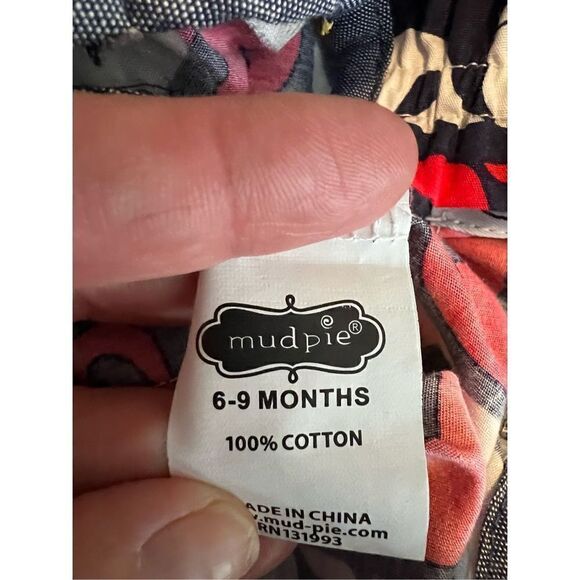 Mudpie Girls Whale Romper Size 6/9m - Picture 3 of 3